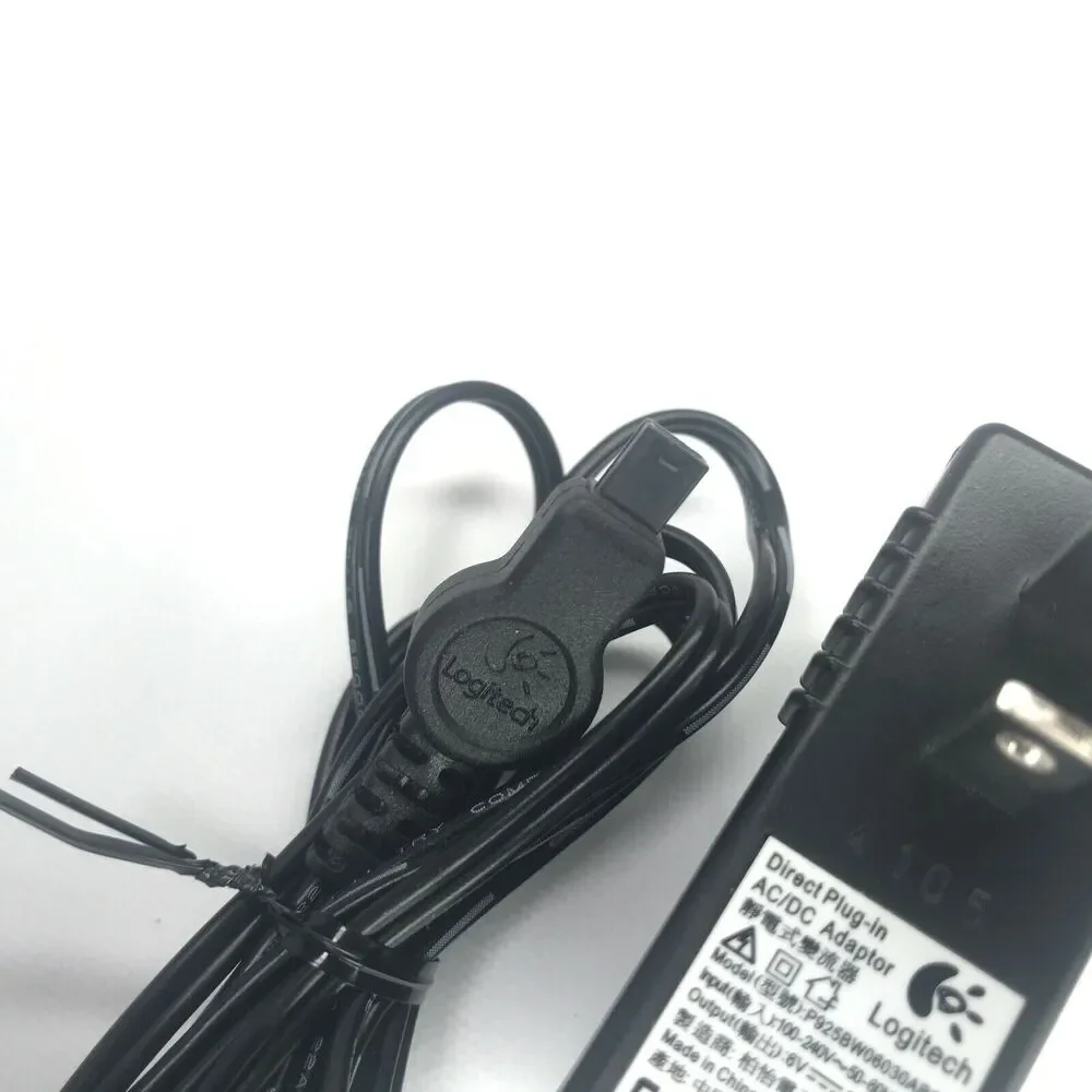 Genuine LOGITECH P925BW06030AB66 Power Supply Adapter 6V 300mA OEM AC/DC Adaptor